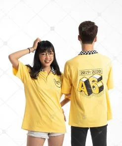 áo lớp caro vàng