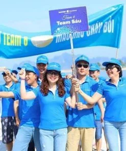 đồng phục du lịch xanh dương