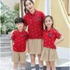 Đồng phục giáo viên mầm non đỏ 3 đồng phục giáo viên mầm non đỏ