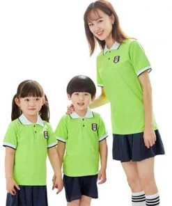 đồng phục giáo viên mầm non xanh lá