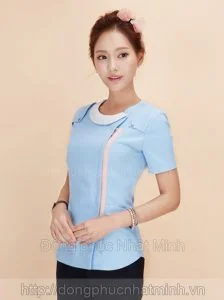 Đồng phục giáo viên mầm non xanh lam 7 đồng phục giáo viên mầm non xanh lam