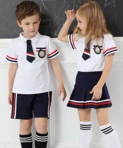 đồng phục học sinh mầm non trắng