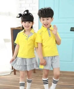 đồng phục học sinh mầm non vàng