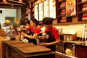 đồng phục thương hiệu cà phê