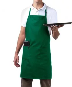 tạp dề màu xanh lá cây