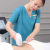 Đồng Phục Spa Cổ Tim Màu Xanh Ngọc – Thiết Kế Hiện Đại, Tạo Dấu Ấn Chuyên Nghiệp 2 đồng phục spa