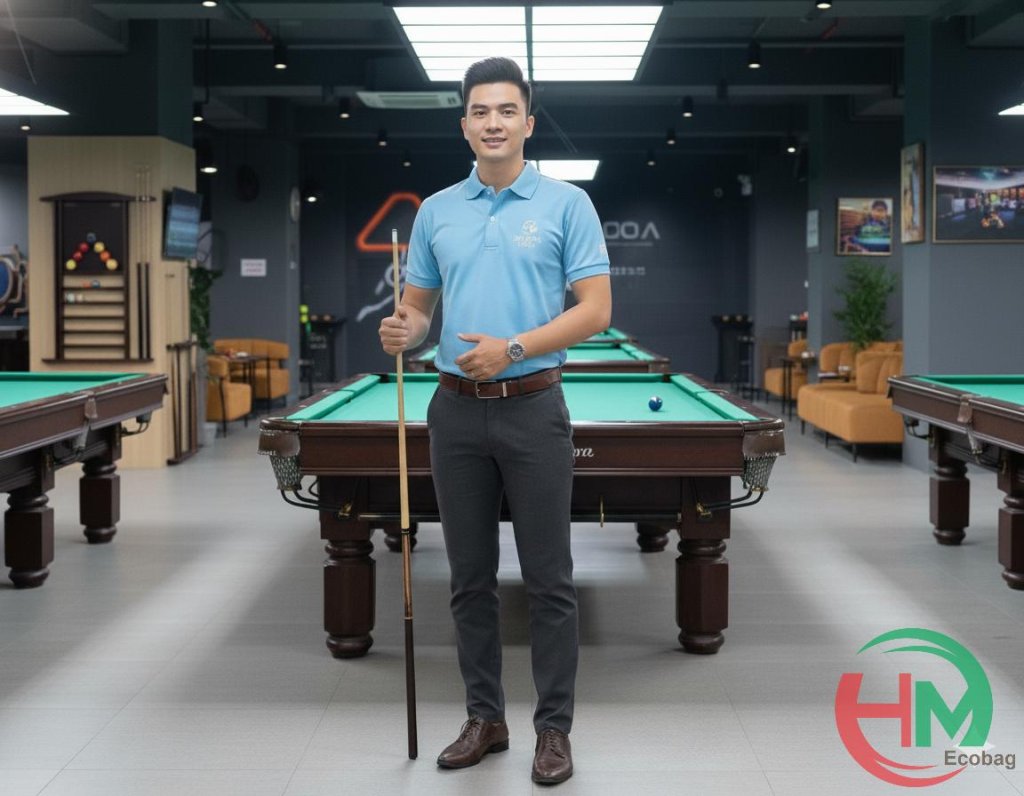 Áo Đồng Phục Sky Pool Arena – Thiết Kế Trẻ Trung, Năng Động Và Chuyên Nghiệp 6 Hình ảnh thực tế nhân viên mặc đồng phục SKY pool arena tại quán
