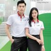 đồng phục công sở mùa hè với áo phông polo