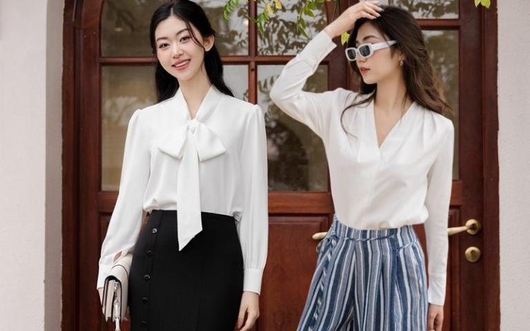 Phân Loại Áo Sơ Mi Trắng Nữ Theo Thiết Kế Chi Tiết