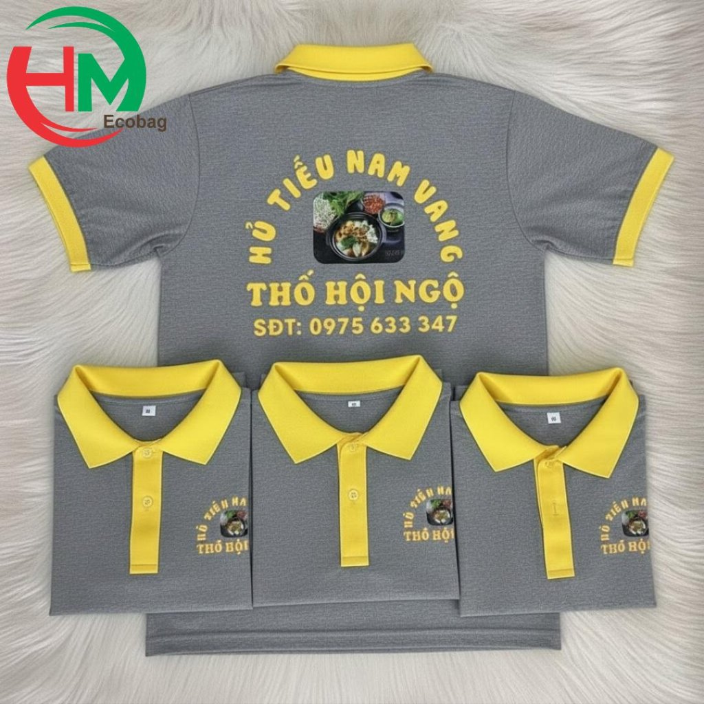 Mẫu đồng phục hủ tiếu nam vang thố hội ngộ tại xưởng Đồng phục Hoàng Minh