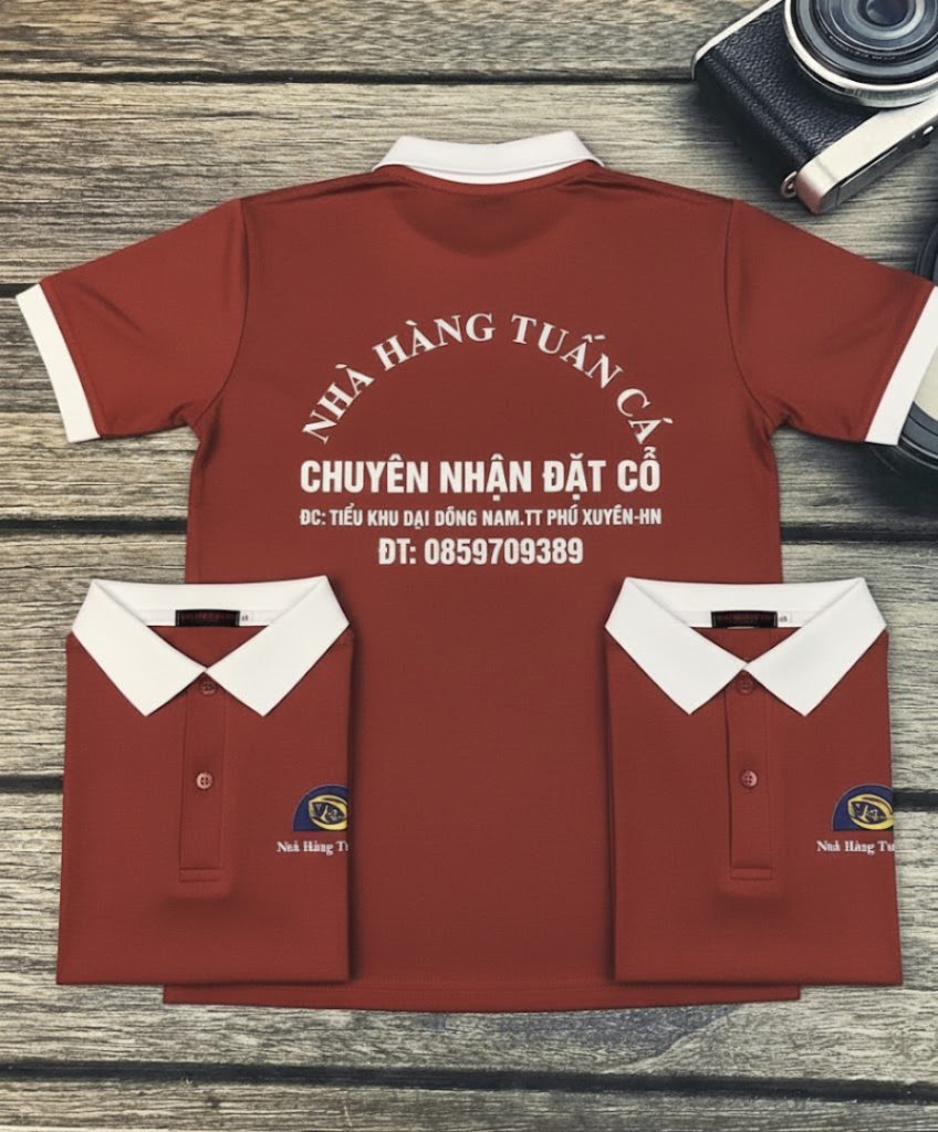 Đồng phục Nhà Hàng Tuấn Cá 3 Mẫu áo đồng phục nhà hàng tuấn cá