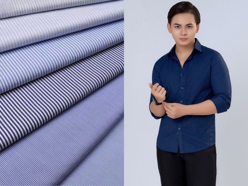 Chất liệu áo sơ mi đồng phục công sở vởi chất liệu vải kate