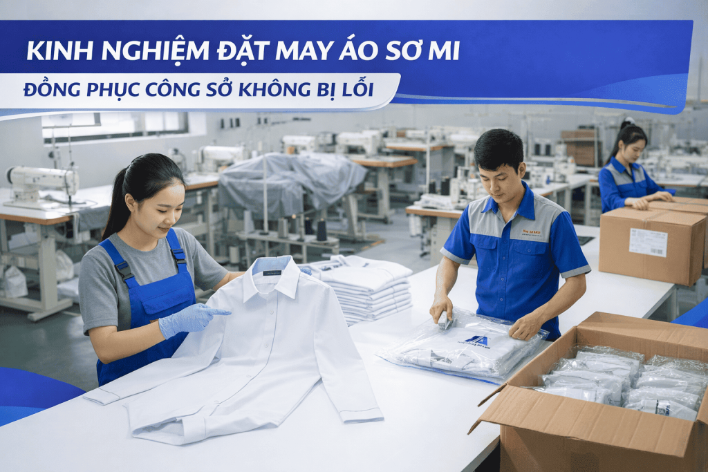 kinh nghiệm đặt may áo đồng phục công sở