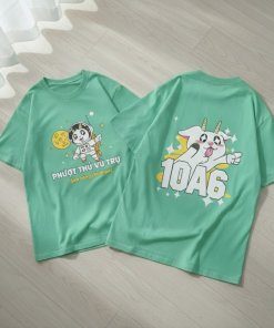 Áo đồng phục lớp 10A6 màu xanh mint