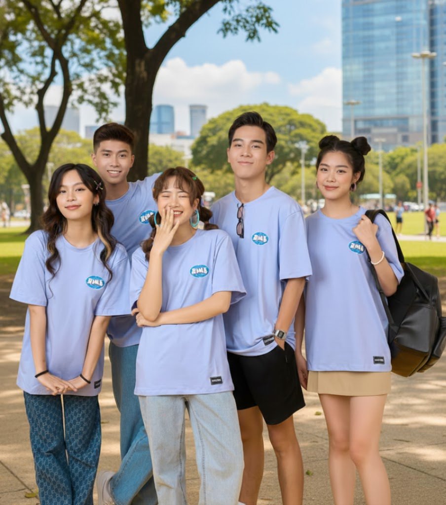 áo đồng phục lớp kiểu dáng áo thun