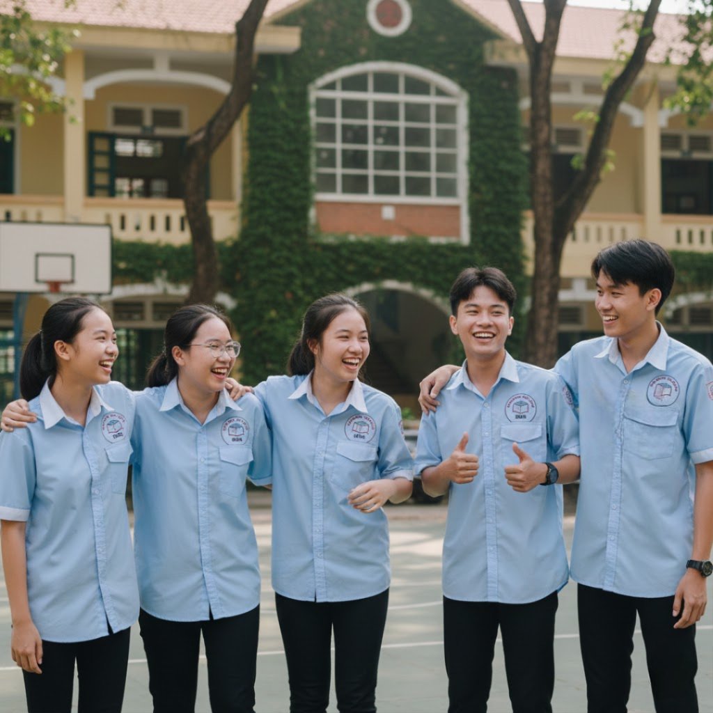 áo sơ mi đồng phục lớp cấp 3