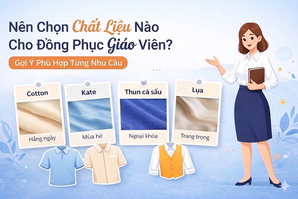 chat lieu dong phuc giao vien