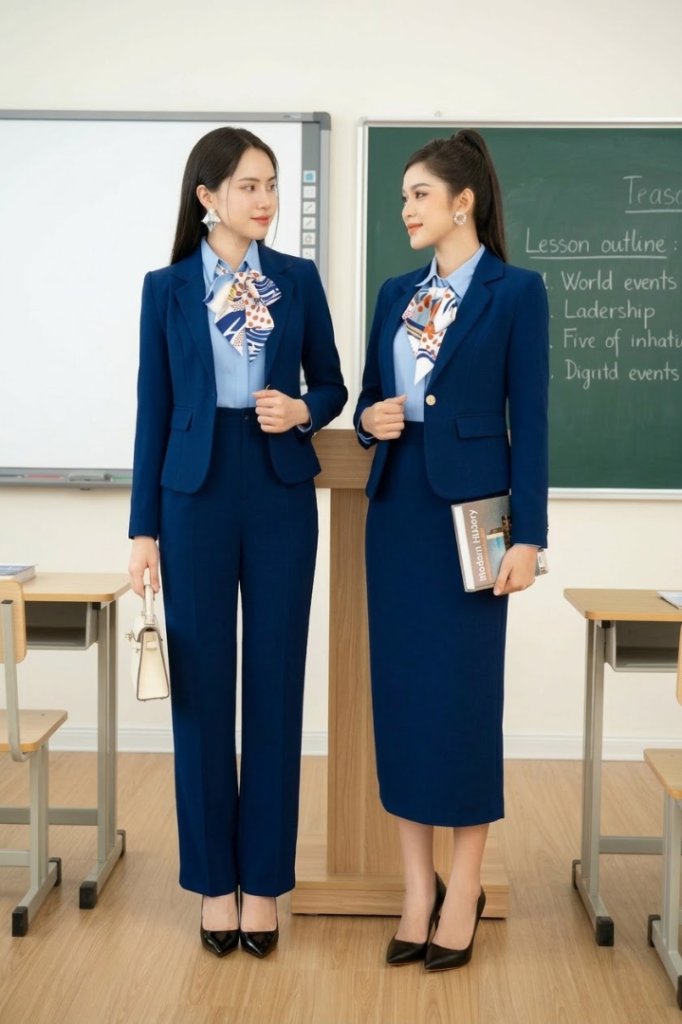 Gợi Ý Đồng Phục Giáo Viên Tiểu Học Thanh Lịch, Dễ Mặc Nhất 2026 8 dong phuc giao vien 1