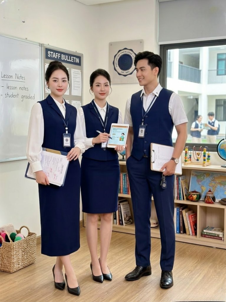 Top 5+ Mẫu Đồng Phục Giáo Viên THCS Chuyên Nghiệp, Hiện Đại Nhất 4 Mẫu đồng phục giáo viên thcs với váy công sở