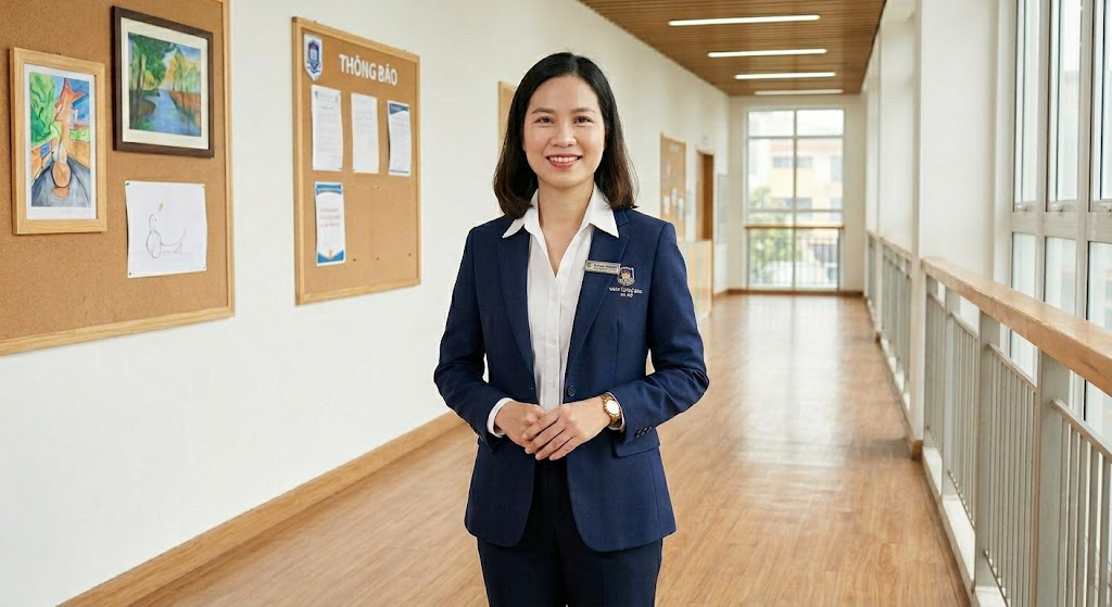 Thiết Kế Đồng Phục Giáo Viên Theo Nhận Diện Trường Học Chuẩn , Đẹp 2 Thiết kế đồng phục giáo viên theo nhận diện