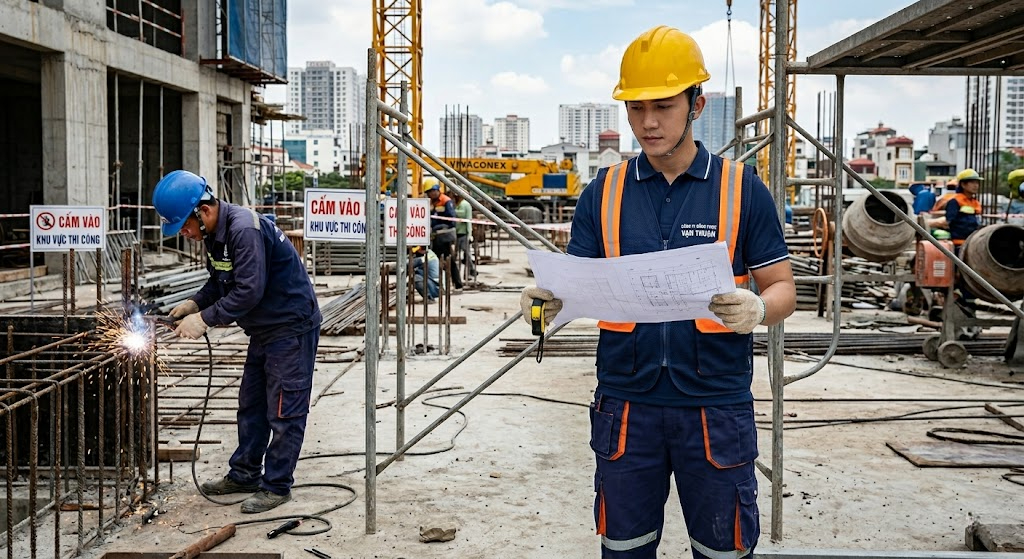 vải poly cá sấu may đồng phục kĩ thuật