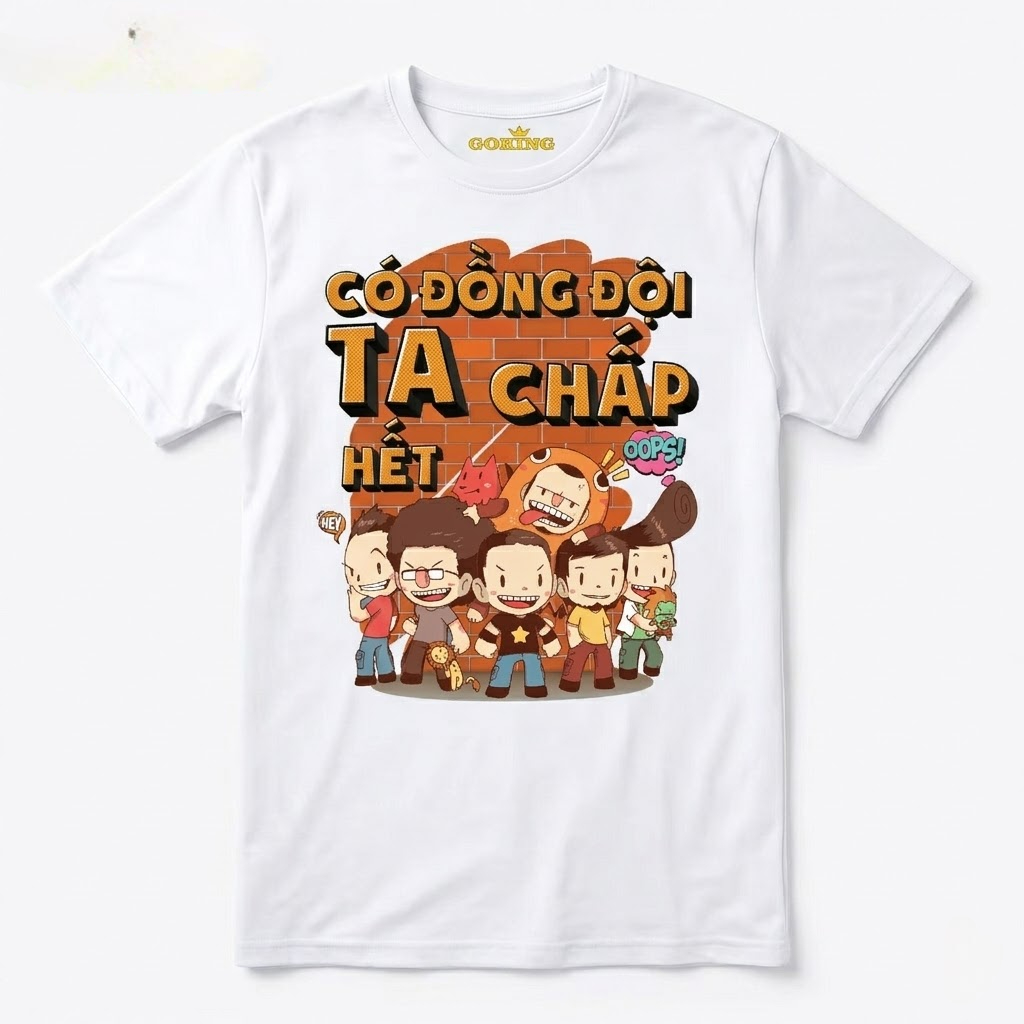 Vải thun lạnh may áo teambuilding